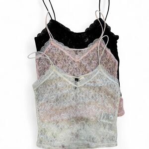 3 pack bundle of lace tops